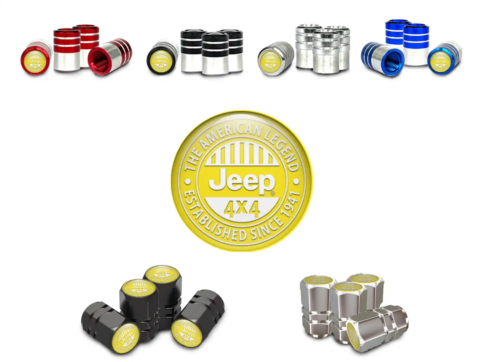 Jeep Cappelli valvola Cerchi Auto Stile Premium